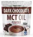 Muligheter MCT olje pulver, keto creamer for kaffe, drikker og glutenfri, lav karbohydrat keto vennlige, øke energi og tannfokus, Supplement for Ketogen kosthold, Glutenfri og ikke-GMO, mørk sjokolade 6 oz