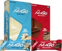 NuGo Original Variety, Vanilla Yogurt 15 barer og sjokolade 15 barer, 11g Protein, Glutenfri, 30 greve