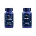 Livsforlengelse N-acetyl-L-cystein (NAC), immunforsvar, respirasjon og DHEA 25 mg – Tilskudd for hormonbalanse, immunstøtte, seksuell helse, bein og kardiovaskulær helse
