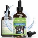 Kjæledyr velvære Kjæledyr Melatonin for hunder - Vet-formulert Holistisk søvnstøtte - Sunn søvnmønstre, Circadian Rhythm Balance - flytende Melatonin Supplement - laget for hunder 4 oz (59ml)