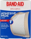 Band-Aid merke Tru-Stay klesmerker, store sterile bånd for sår omsorg og beskyttelse, stor størrelse, 10 ct (pakke med 4)