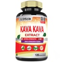 Kava Kava Supplement Extract Kapsler, 4 måneders forsyning med Ginkgo, Ashwagandha, Valerian- Relaxation støtter Supplement- 120 Vegan Kapsler