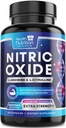 Ekstra styrke Nitric Oxid Booster 3000mg - 3X L-Araginin AKG & HCI + L-Citrullin Malate - Beste muskel støtte nitric Supplement - Naturlig energi, hjerte helse støtte flasket USA - 60 kapsler