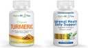 Organic Turmeric Supplement - Felles og immun helse støtte kosttilskudd og adrenal helse daglig støtte