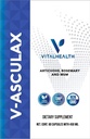 Vital Helse V-Asculax Sirkulasjonsstøtte – hjertehelse, blodflow, flytende tilbakeholdenhet og arteriell sirkulasjon – naturlig herbal formel med heks Hazel, Rue, Artichoke, Rosemary, MSM & Horstail