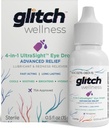 Glitch UltraSight Eye drops for tørr øyne 15ml - 4 i 1 avansert relief tørr øye dråper - hele dagen komfort med hydrasjon, lysing, kjøling - effektivt lindrer irrritation og tørrhet - 0,5 Fl Oz