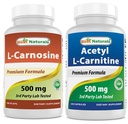 Beste Naturals L-Carnosin 500 mg & Acetyl L-karnitin 500 mg