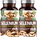 2-Pack N1N Premium ren selen [Max Absorpsjon, 200MCG] å støtte immunisme, hjerte og prostata helse, 360 Veg Caps