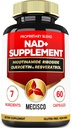 NAD+ Tilskudd med Nikotinamid Riboside m/Quercetin, Resveratrol, Turmeric, Rhodiola Rosea, Astragalus - 60 Count