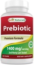 Beste Naturals Prebiotika Fiber XOS (Xylo Oligosaccharid) 1400mg serverer 120 Veg Kapsler