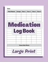 Medisineringsloggbok: Enkel loggbok for å registrere medisiner, vitaminer og/eller kosttilskudd daglig. Logg flere doser og bivirkninger. 8.5x11 Pille Tracker ... og alle aldre eller sykepleiere / Caregivers. Lilla.