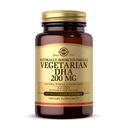 Solgar Vegetarisk DHA 200 mg - 50 Vegetariske Softgels - naturlig Sourceed Omega-3 - Vegansk, Glutenfri, Dairy Free - 50 Services