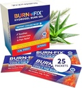 BurnFix® Hydrogel Burn Gel Packets – 3,5 g Soothing førstehjelp brennkrem for øyeblikkelig kjølebehandling på mindre brenner, solbrenner og skalds │ Ideell nødsett essensiell (pakke på 25)
