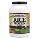 NutriBiotic – Sjokolade Rice Protein, 3 Lb (1,36kg) | Lav karbohydrat, vegetarisk og keto-vennlig rå proteinpulver | Vokset og behandlet uten kjemikalier, GMO eller gluten | lett å digest & Nutrient-Rich