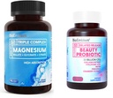 BioEmblem Kvinners Triple Magnesium Complex Beauty Probiotika - 120 Piece Assortment - Unflavored