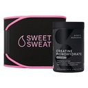Idrettsforskning Kreatinmonohydrat og søt sweat waist trimmer - svart/pink (stor)