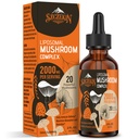 Liposomal Mushroom Complex Drops 2000 MG - 20 Organic Mushroom Extracts - Avansert flytende formel for immunisme, kognitiv og minne - Lions Mane Supplement, Reishi, Cordyceps, Chaga, 30 Services