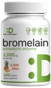 Bromelain Supplement 2.000mg Per Serving, 240 Kapsler – Naturlige Proteolytiske Enzymer fra Fresh Pineapple – støtter nærende digestion