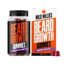 Wild Willies Beard Gummies Supplement for menn - med Biotin & 19 vitaminer for sterkere, tykkere ansiktshår - 60 gummies