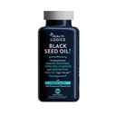 Helse Logikk Svart frøolje, kaldt presset, rik kilde til Omega 6 & 9 essensielle fettsyrer, fra Nigella Sativa (100 myke Gel kapsler)