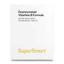 Supersmart - Koenzymert B Formula - Inneholder alle B-gruppen vitaminer - Fem ganger mer aktiv | Ikke-GMO & Glutenfri - 30 tabletter