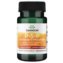 Swanson P-5-P (Pyridoxal-5-fosfat) Koenzymert vitamin B-6 40 Milligrams 60 kapsler