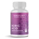 Seroflora Borsyre Vaginal Suppositorier - fremmer Vaginal pH-balanse og Odor-kontroll med USP medisinsk grad Fine pulver, enkel oppløsning, laget i USA -600 mg 60 greve