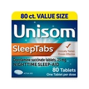 Unisom SleepTabs, Natt søvnhjelp, Doxylamin Succinat, 80 tabletter