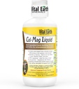 Vitale jordmineraler Cal-Mag flytende - Kalsium Magnesium Supplement med vitamin D3, K2, bor og fulvsyre for raskere absorpsjon, 32 Oz + 1 Oz Cup