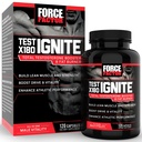 Force Factor Test X180 Ignite Total Testosteron Booster for menn med Fenugreek frø og grønn te ekstrakt for å bygge lean muskel, øke energi og forbedre ytelse, 120 greve
