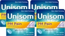 Unisom PM smerte nattetid søvnhjelp + smertefriere, Acetaminophen & Diphenhydramine HCI, 30 kapler, 50 mg (pakke med 4)