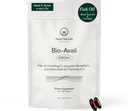 Adapt Naturals Omega 3 Fish Oil Supplement med Biotilgjengelig Curcumin & Svart Seed, 1500mg Fish Oil EPA DHA Omega 3 Fatty Acids til støtte ledder, Muskler & hjerte | Unflavored - 30 dagers forsyning