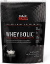 GNC AMP Wheybolic klinisk bevist protein pulver, 40g Whey Protein, BCAA, Leucine, øker muskelstyrke, muskelbygging, 3. part testet, glutenfri, klassisk Vanilla, 10 serveringer