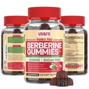 Berberin med ceylon kanel gummier — sukker-fri, 98% ren og 10x absorpsjon — 1200 mg HCL organisk berberin Supplement for vektkontroll, immunitet, Metabolsk og digestiv helse(30 dager)