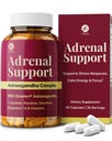 100% naturlig Shoden Ashwagandha Complex Supplement - Ultra høy styrke 35:1 konsentrert rotekstrakt for søvn og energi støtte - Vegan, ikke-GMO - 60 Ashwagandha Kapsler