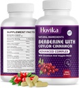 Berberine HCL Capsules 1200 mg - Berberine Supplement med ceylon kanel, kromium, grønnsaker blanding - støtter metabolisme og immunsystem, gut helse - 120 ct lett å svelge vegan piller