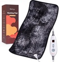 Bearhug XXL Elektrisk Oppvarmet Pad 17 ''x33'' Dobbel-Sided Faux Fur Oppvarmingspad, 6 Varmenivå, 2-Hour Auto-Off, Moist & Tørr varmeterapi for ryggsmerter Relief, Maskinvaskbar, ETL-sertifisert - Gaveboks