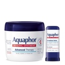 Aquaphor Advanced Therapy Healing Ointment hudbeskyttende (14 Oz) + Healing Balm Stick med Avocado olje og Shea Butter (0,65 Oz)