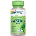 SOLARAY Broken Cell Chlorella 410 mg | Næringsstoff-Rich Superfood w/Naturligvis Ocreentive Protein, Vitaminer, Mineraler, Klorofyll | Ikke-GMO | 100 Vegkaps