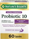 Probiotika av naturens Bounty, ultra styrke probiotika 10, immun helse og digestiv balanse, 60 kapsler