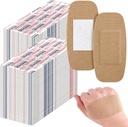 Sinmoe 600 stk store bandasjer bulk stor fleksibel kleslig sårpleie stoff bandasjer for omsorg og beskytte sår, 2 x 4 tommers