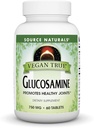 Kilde Naturals Vegan True Glukosamine, fremmer sunne ledd*, 750 mg - 60 tabletter