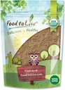 Mat å leve organisk Psyllium Husk pulver, 2 pund - ikke-GMO, Kosher, Ultra Fine, Unsweeted, Unslavored, rik på fiber, naturlig mattykker, flott for baking, rå, bulk, vegansk, ketovennlig