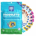 NATPAT Buzz Patch Mosquito Patch klistremerker for barn - Plantebaserte ingredienser, ikke-toksisk - Den opprinnelige alle naturlige Citronella Essential Oil Insect Patch, DEET gratis, for barn (60 Pack)