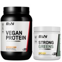 BARE PERFORMANCE NUTRITION BPN Vegansk havregryn Cookie Protein + Sterk Grønn Lemon Bundle