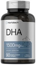 Horbaach DHA Supplement 1500 mg 90 Softgels EPA, Omega 3, DHA ikke-GMO, Glutenfri