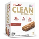 Ready® Protein Bars – High-Protein Snack med 15g Whey Protein, naturlige ingredienser, støtter Lean Muskel og Recovery, Ingen kunstige søtstoffer – sjokolade peanut Smør, 12-Pack