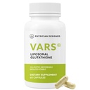 Lege designet VARS Liposomal Glutathione Capsules - Patentert antioksidant flytende kosttilskudd, anti-aldring, avgiftsbegrensning, Fortify immunsystem, energistyring hudbelysning, 60 tall