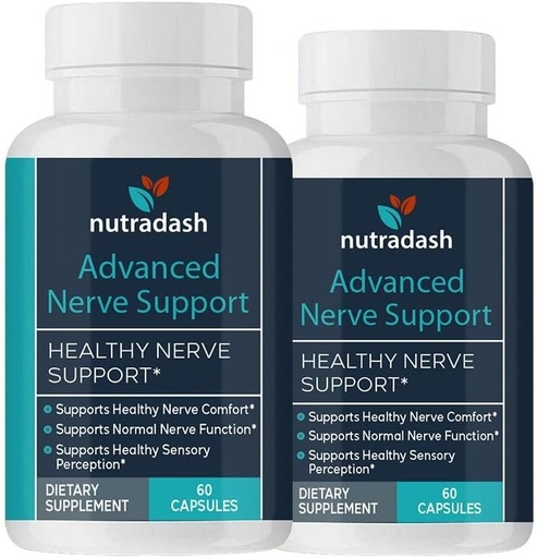 (2 Pack) Avansert Nerve-støtte - Avansert Nerve-støtte - Avansert Nerve-støtteformel (120 Kapsler - 2 måneders forsyning)