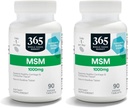 365 med hele matmarkedet, MSM 1000Mg, 90 tabletter (pakke med 2)